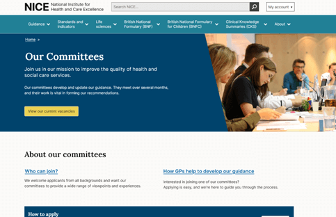Screenshot of the hero component using a brand image on the category landing page
